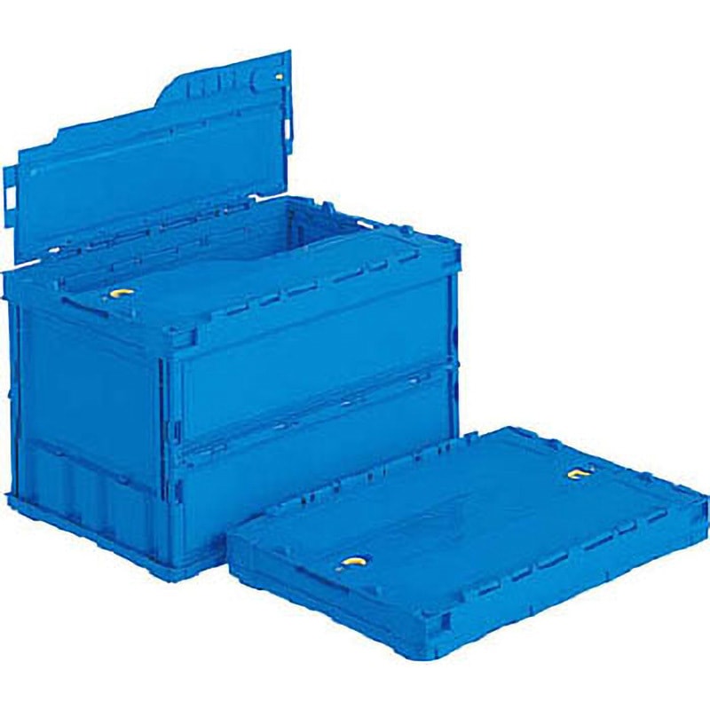 55850000BL504 ペタンコ Cー50B 青 サンコー(三甲) 容量51.3L フタのあり 外寸(幅×奥行×高さ)530×366×336mm 1個 55850000BL504