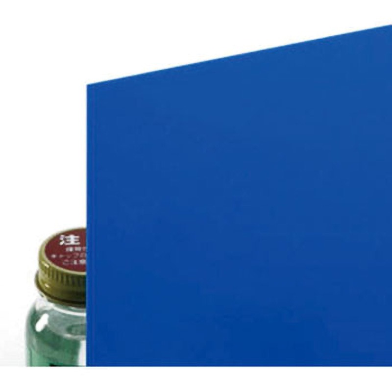 ★ＢＬＵＵ★　板のみ EB935-6 塩ビ板 光 青色 厚さ0.5mm寸法910×300mm EB935-6 【通販