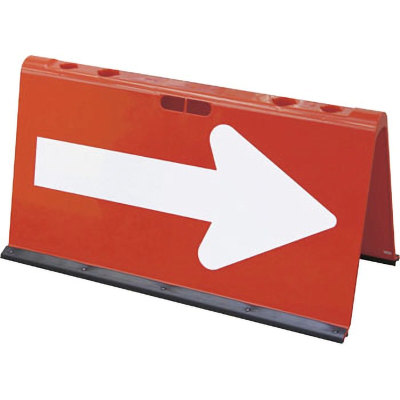 8Y214400REWH 山型方向板N 矢印反射  赤 1個 サンコー(三甲) 【通販モノタロウ】