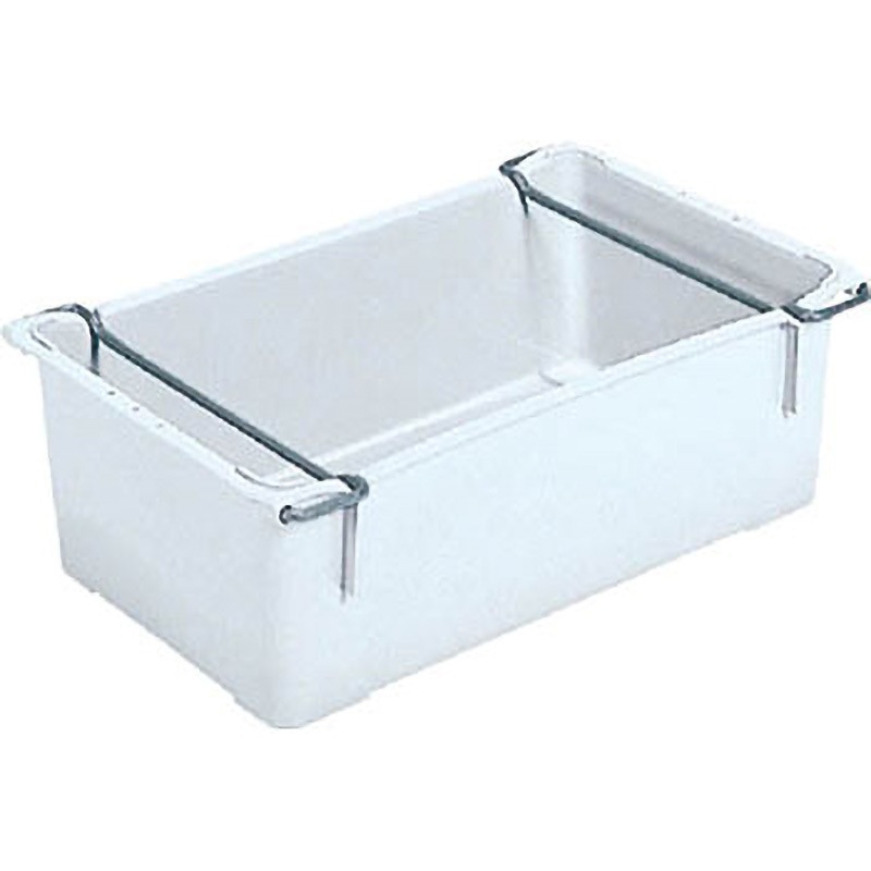 20390101WHNA 大型トロ函(クロームハンドル付) 半透明 サンコー(三甲) 外寸(幅×奥行×高さ)634×402×211mm 1個 5,693円