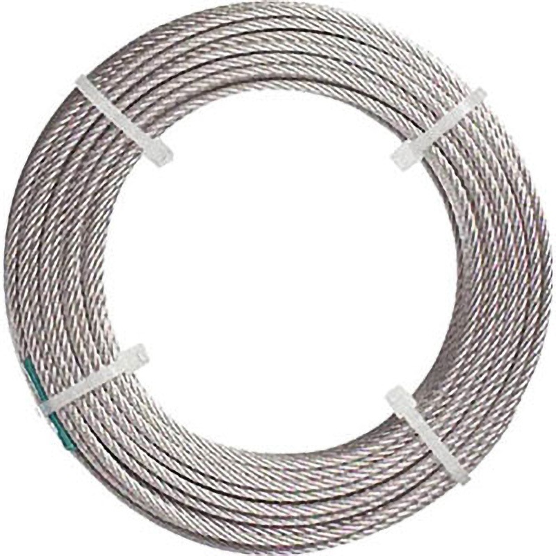 CW620N カットワイヤー 日興製綱 荷重290kg ロープ径6mm全長20m 1箱(20本)