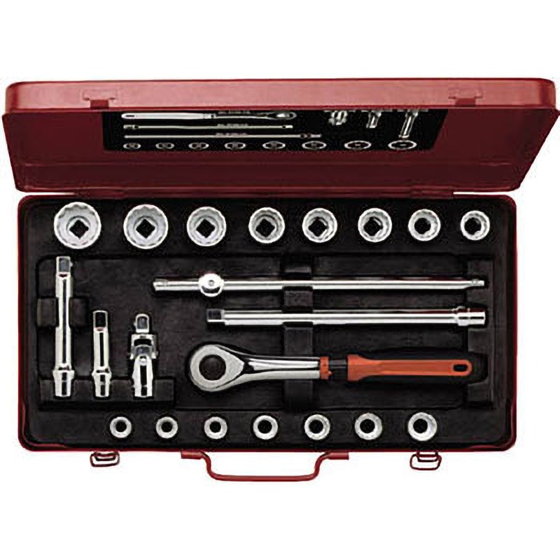 7886DZE 1/2ソケットセット BAHCO(バーコ) 12ポイントソケット  1セット 7886DZE