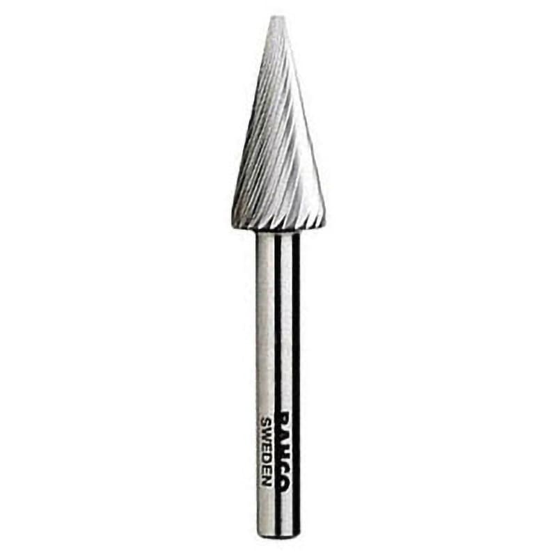 BAHM1227M08 ポイント形超硬ロータリーバーシングルカット BAHCO(バーコ) 軸径8mm外径12mm  BAHM1227M08