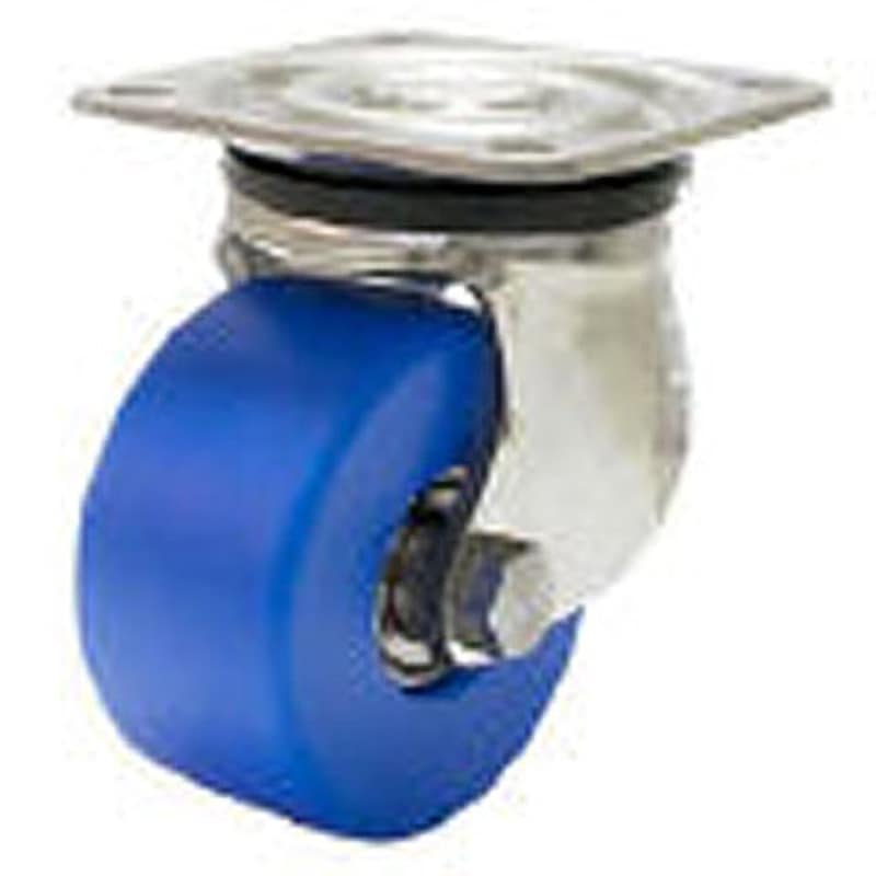 SUS-HSG-65MC 重量用SUSキャスター 自在車 65径 MCナイロン車輪 ユーエイキャスター ステンレス仕上 許容荷重250daN 取付高90mm  SUS-HSG-65MC