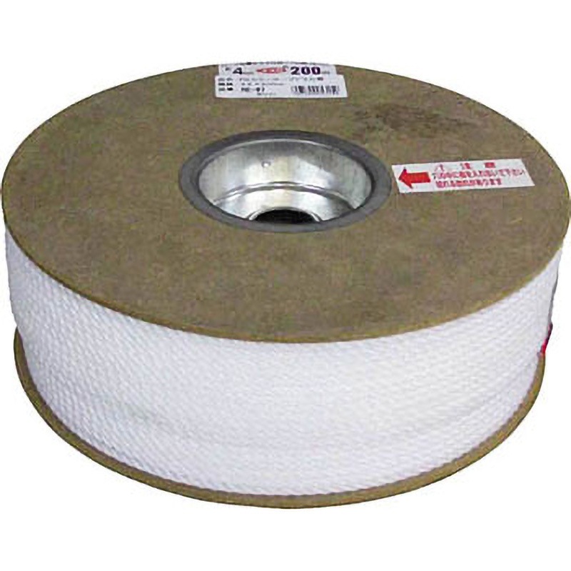 RE87 PEカラーロープドラム巻 ユタカメイク ホワイト色 太さ4mm 1巻(200m) RE87