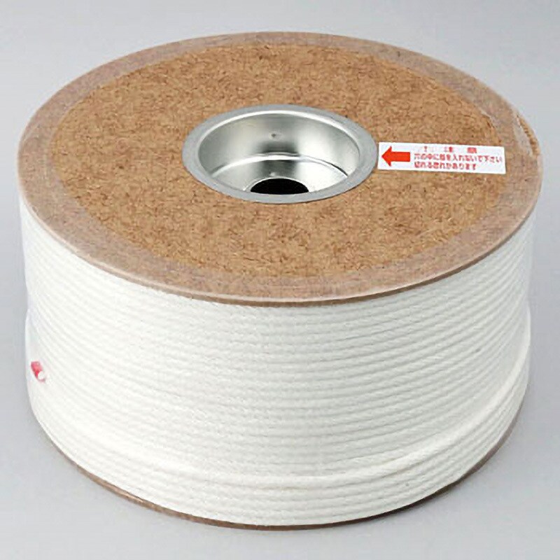 工業資材 まつうら工業 綿素材 ロープ 太さ5mm 長さ200m ドラム巻 - 1
