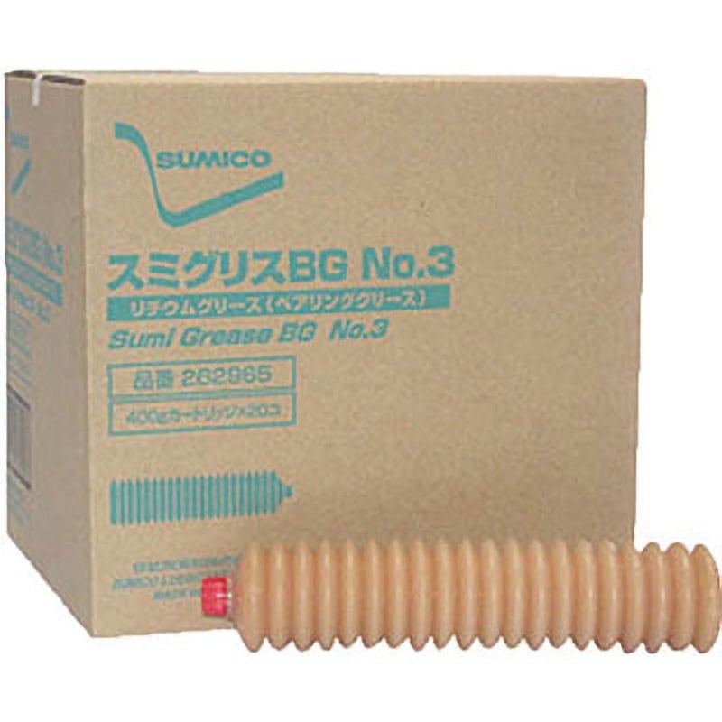 262965 グリース(一般用リチウムグリース) スミグリスBG No．3 400g 1箱(400g×20本) SUMICO(住鉱潤滑剤) 【通販モノタロウ】 9,225円