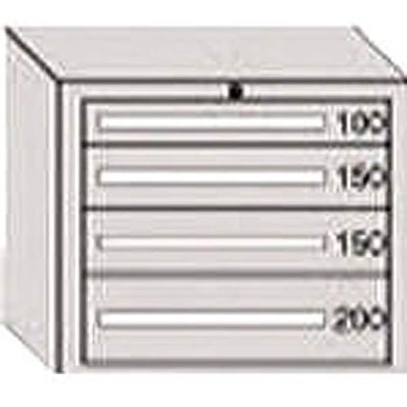 DX604G デラックスキャビネット(ライトグレー) 大阪製罐 最大積載量750kg 外寸法811×557×681mm  DX604G