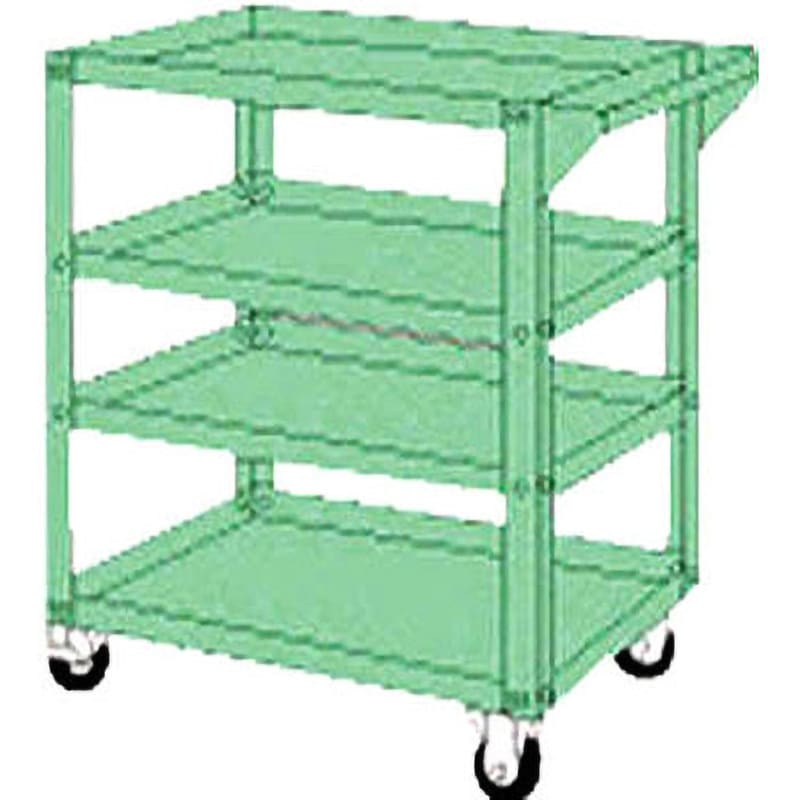 PFW754 パワフルワゴン 大阪製罐 段数4(天地) グリーン色   PFW754