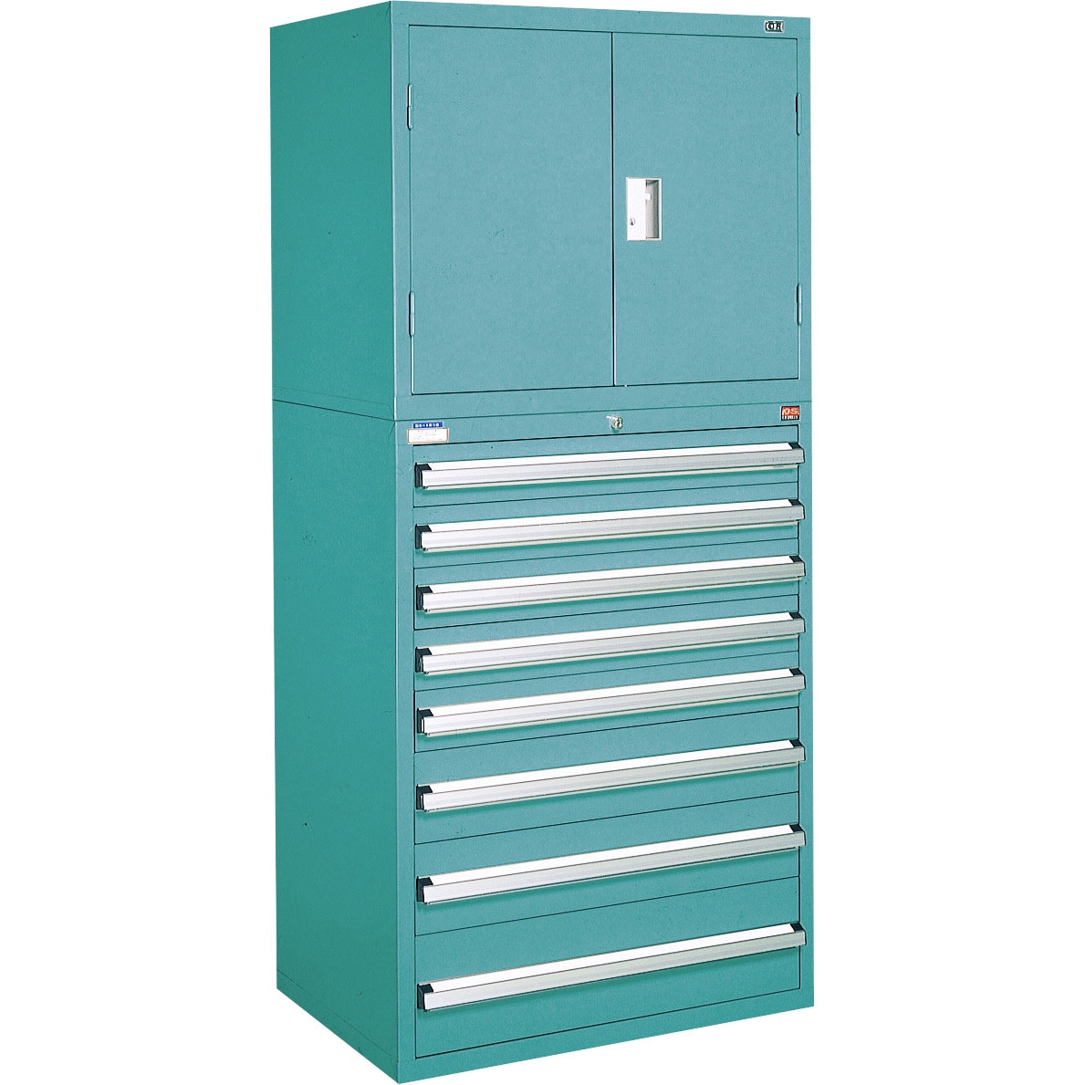 DX1201 重量キャビネットDX型 最大積載量1500kg 引出し12段 大阪製罐