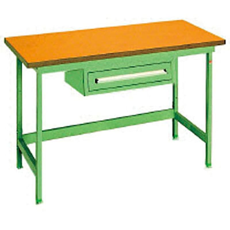 NBW1271 中量作業台 大阪製罐 木製天板 荷重800kg 間口1200mm奥行750mm高さ750mm  NBW1271 60,390円