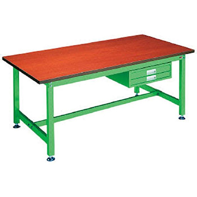 BDW1895 中量作業台BD型 大阪製罐 木製天板 荷重1200kg 間口1800mm奥行900mm高さ750mm  BDW1895