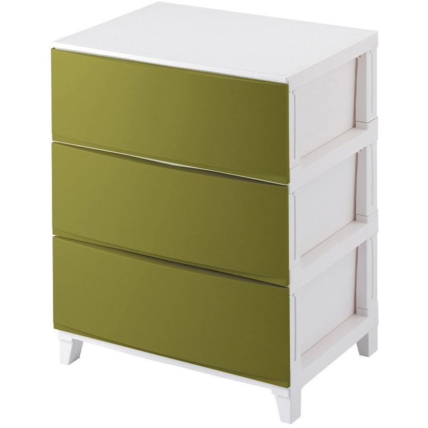 RSD-S543SKA 収納チェスト ルームス 3段 ワイド サンカ サンドカーキ色 高さ680mm幅540mm奥行420mm  RSD-S543SKA