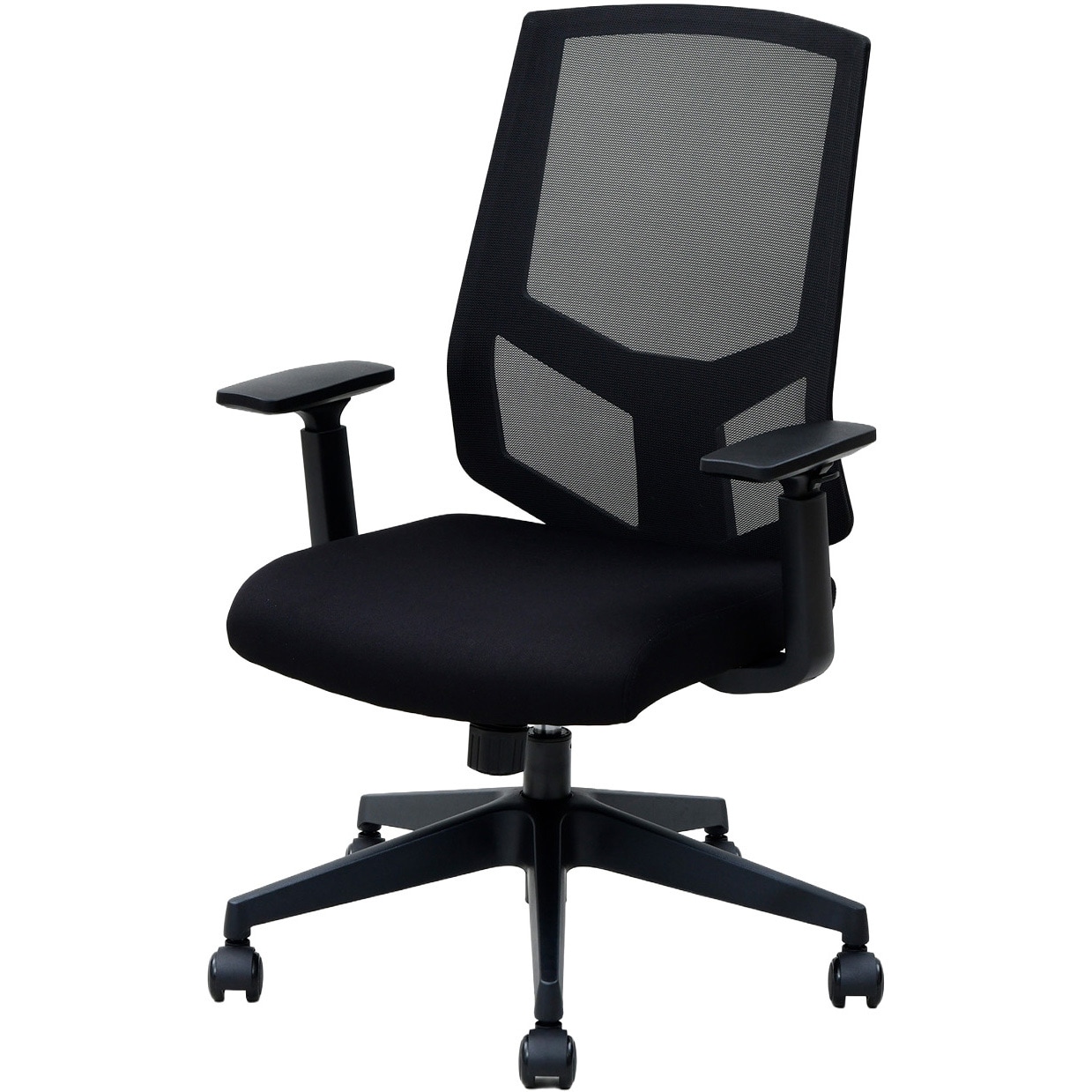 BCM-A46(BK) オフィスチェア メッシュハイバック YAMAZEN(山善