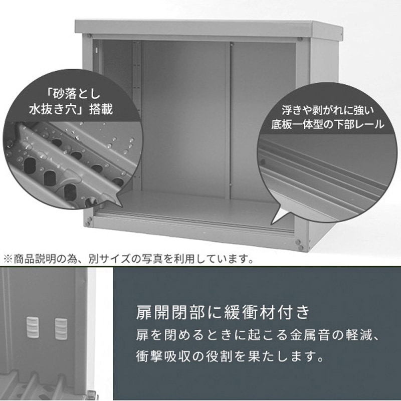 DSB-1515(LGY) スチール収納庫 物置 YAMAZEN(山善) グレー色 間口