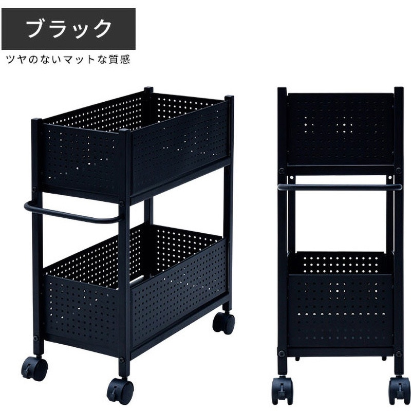 innovator　キャスター付きワゴン　ラック 楽天市場】収納ラック 2段 キャスター付き YZCR-2 お掃除