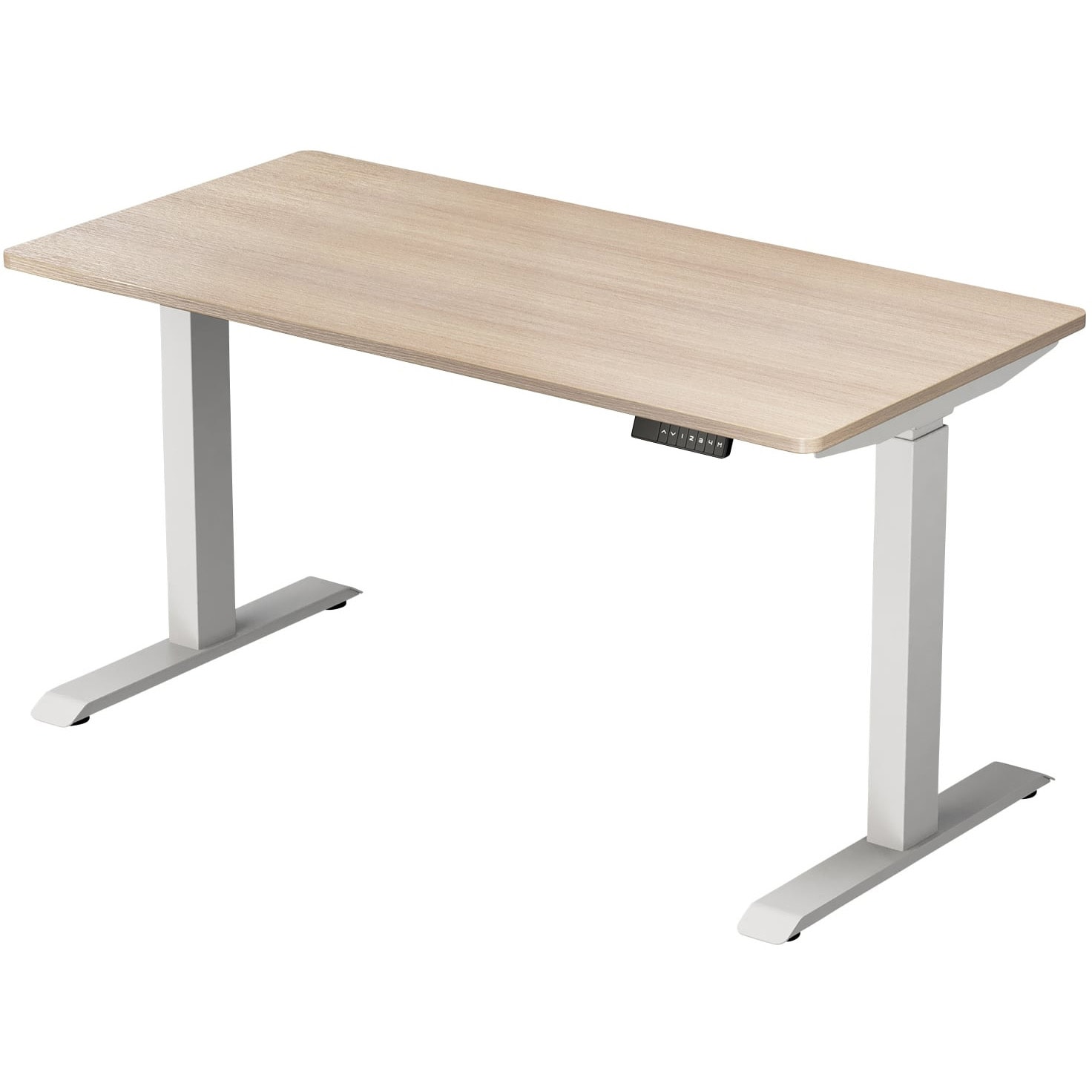 ELD-1470(WN/MWH) 電動昇降デスク メモリー機能付き 2モーター 幅100/120/140 奥行70 高さ71-117cm YAMAZEN(山善) 幅1400mm