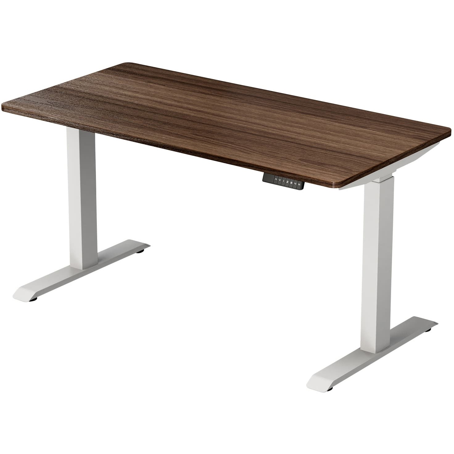 ELD-1470(DBR/MWH) 電動昇降デスク メモリー機能付き 2モーター 幅100/120/140 奥行70 高さ71-117cm YAMAZEN(山善) 幅1400mm