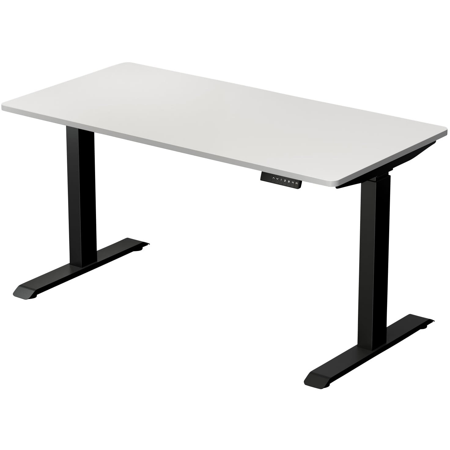 ELD-1470(WH/MBK) 電動昇降デスク メモリー機能付き 2モーター 幅100/120/140 奥行70 高さ71-117cm YAMAZEN(山善) 幅1400mm