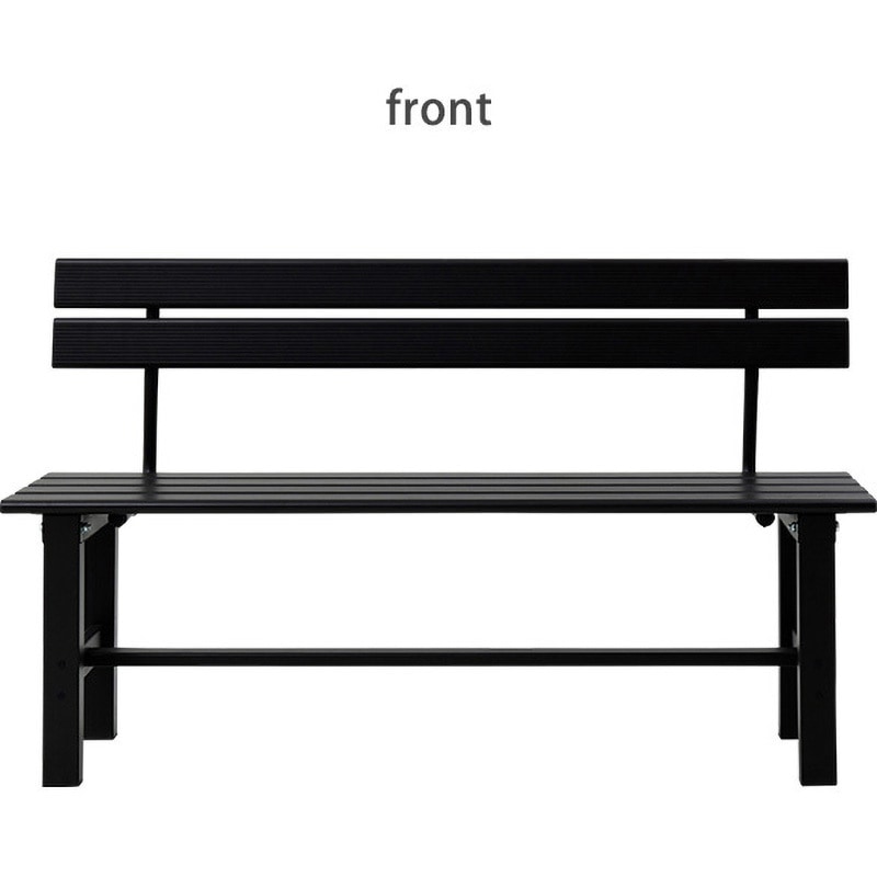 ✨️未使用品✨️山善 背もたれ付き縁台120cm KBT-120(DBR) KBT-120(DBR) 背付きアルミ縁台 1台 YAMAZEN(山善) 【通販モノタロウ】