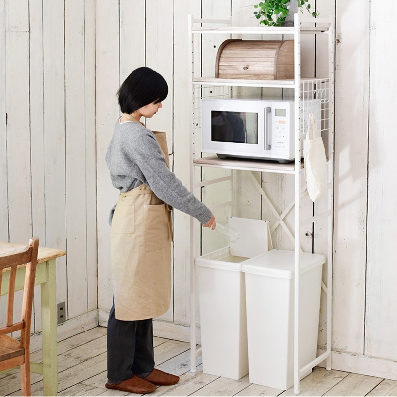 RUR-18(ABR/SBK) 冷蔵庫上 ラック YAMAZEN(山善) Aブラウン(木目