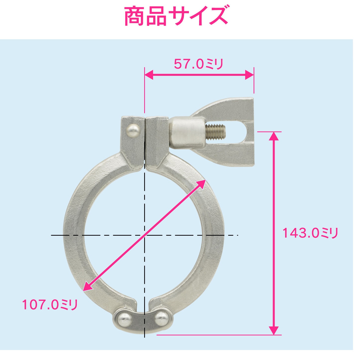 GA-JK061 これエエやん 2Kクランプ ヘルール継手 サニタリー配管 GA-JK061 これエエやん 2Kクランプ ヘルール継手 サニタリー配管