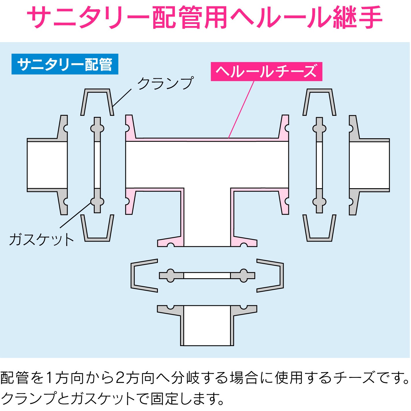 GA-JK179 これエエやん ヘルールチーズ サニタリー配管 GAONA(ガオナ