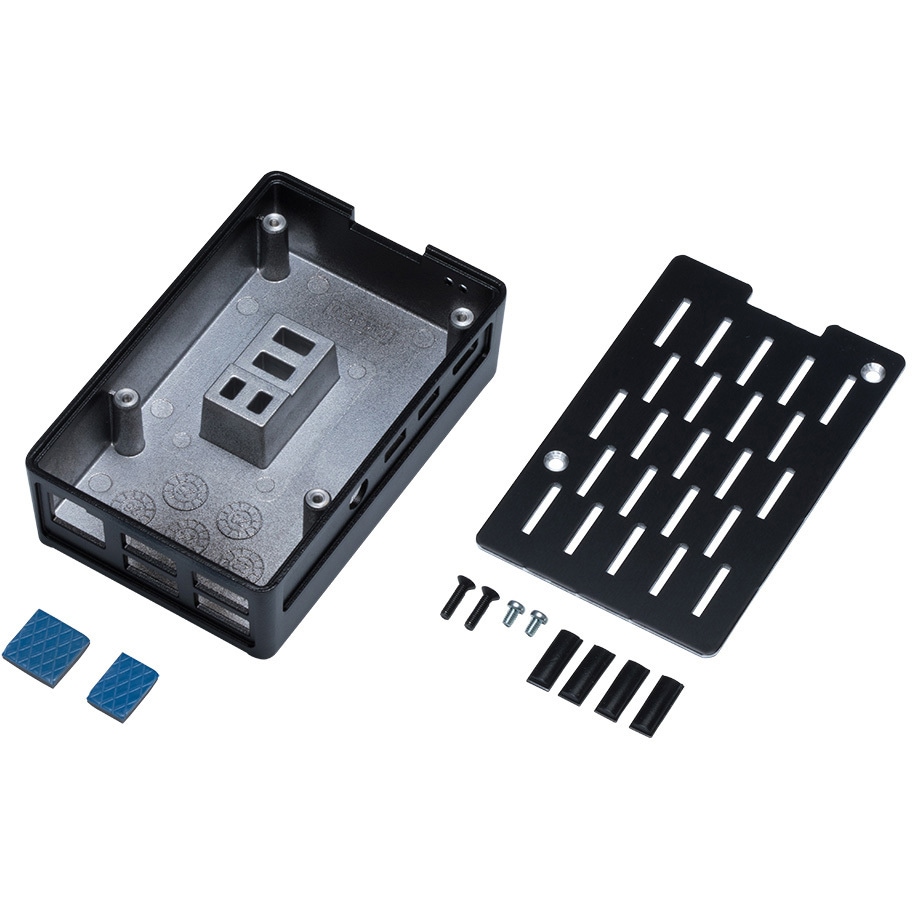 RPH-4B-H-B Raspberry Pi 4B 専用 ヒートシンクケース RPHシリーズ