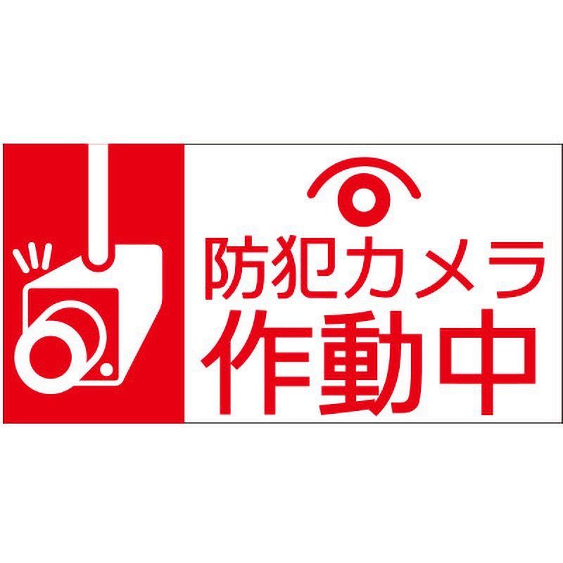 hp36 【防犯カメラ作動中】表示板 GOGO不動産 高さ300mm幅600mm 1枚