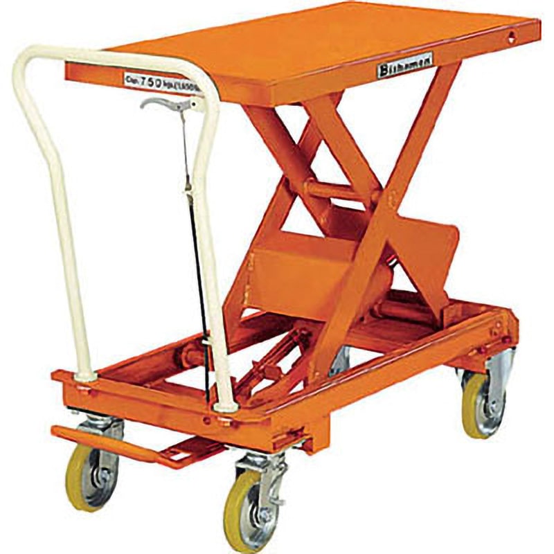 ■ビシャモン テーブルリフト ちびちゃんシリーズ 均等荷重100kg ストローク400mm[送料別途見積り][法人・事業所限定][直送][店頭受取不可] ビシャモン テーブルリフト ちびちゃんXシリーズ （電動油圧式