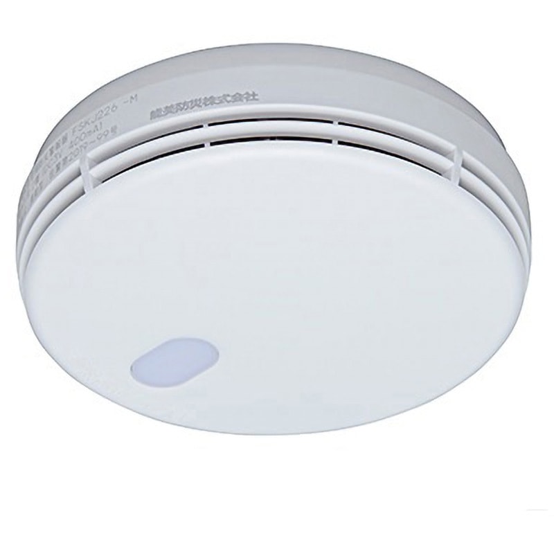 FSKJ226-M 住宅用火災警報器 まもるくん 無線連動型 親機 煙式 大型フラットタイプ 能美防災 ナチュラルホワイト色 電池寿命10年 6,306円