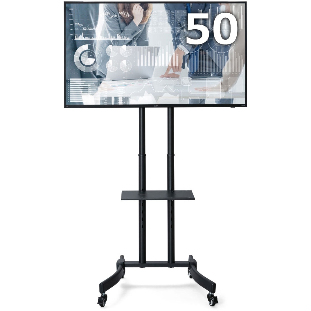 50インチ ディスプレイ 本体　脚付き 大型液晶ディスプレイ 50型+ディスプレイスタンドセット アイリス