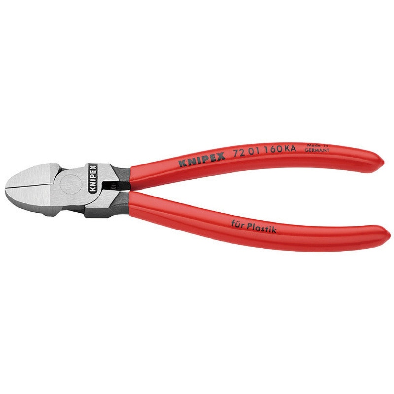 7201-160KA 7201-160KA プラスチック用ニッパー ラウンドヘッド 1丁 KNIPEX(クニペックス) 【通販モノタロウ】