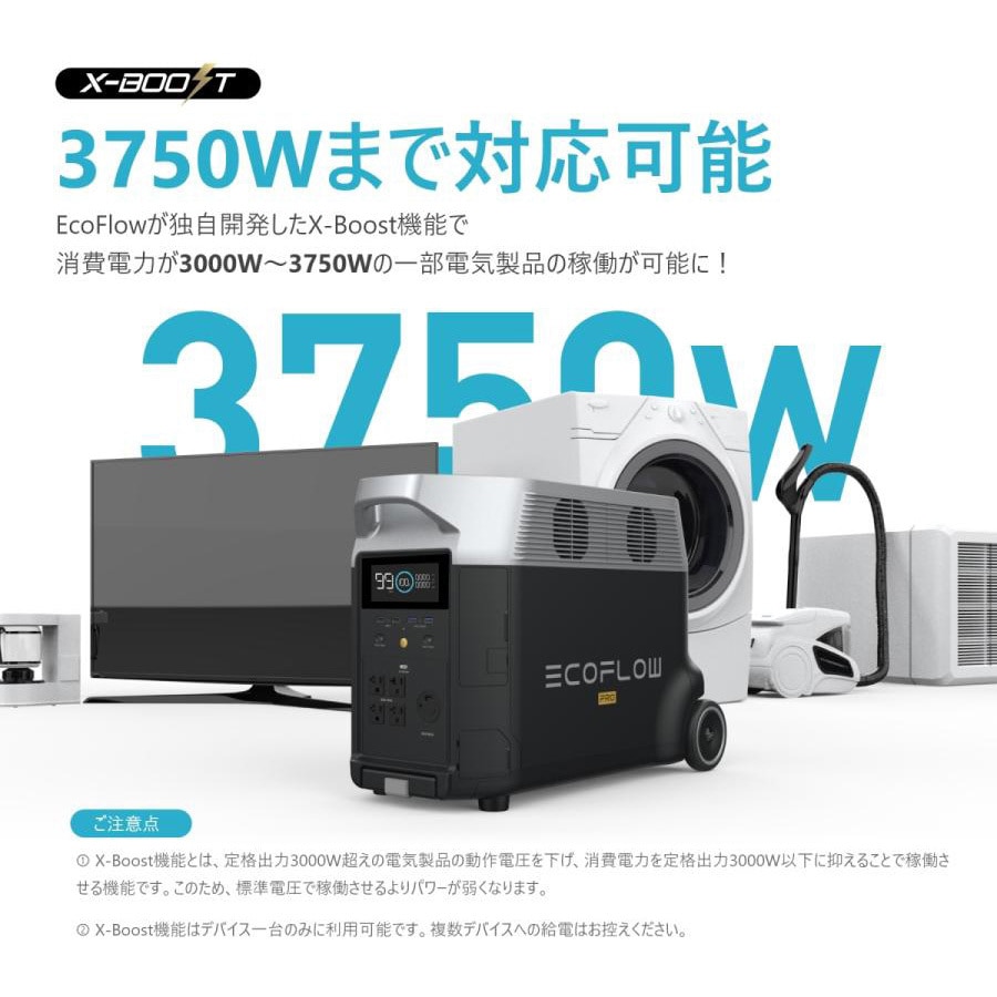 EFDELTAProUG-JP EcoFlow DELTA Pro UG 1箱 EcoFlow(エコフロー