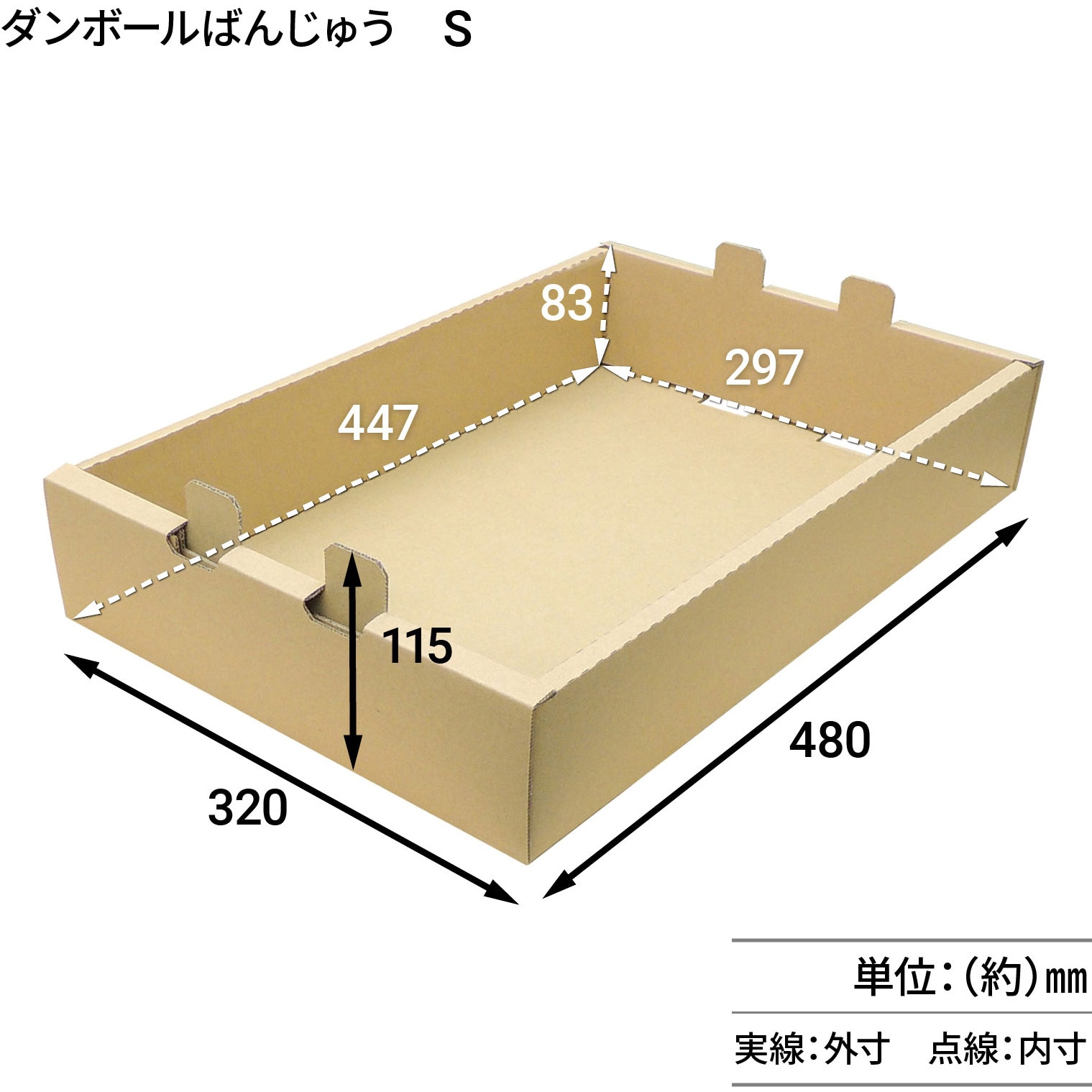 7000055 ダンボールばんじゅう 1セット(10個) yamapac 【通販モノタロウ】