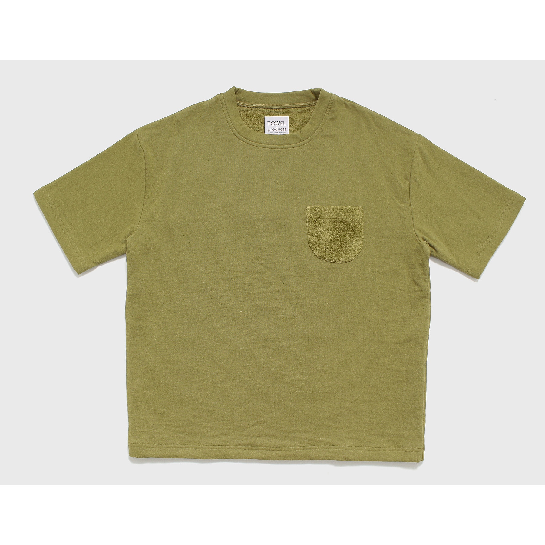 6300030473 ura pile T-shirt 本多タオル オリーブ色 サイズM 10,062円