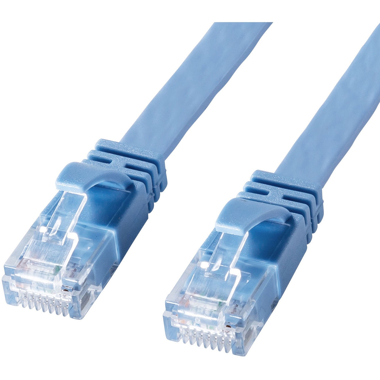 KB-FL6AL-30BL LANケーブル サンワサプライ フラット コネクタあり 30m