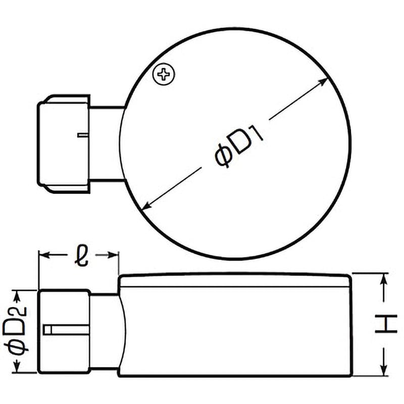 露出用丸形ボックス(Gタイプ) 1方出～4方出