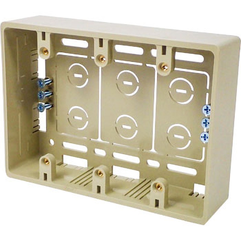 MSB-3YJ 深形モール用スイッチボックス(ケーブル配線用露出