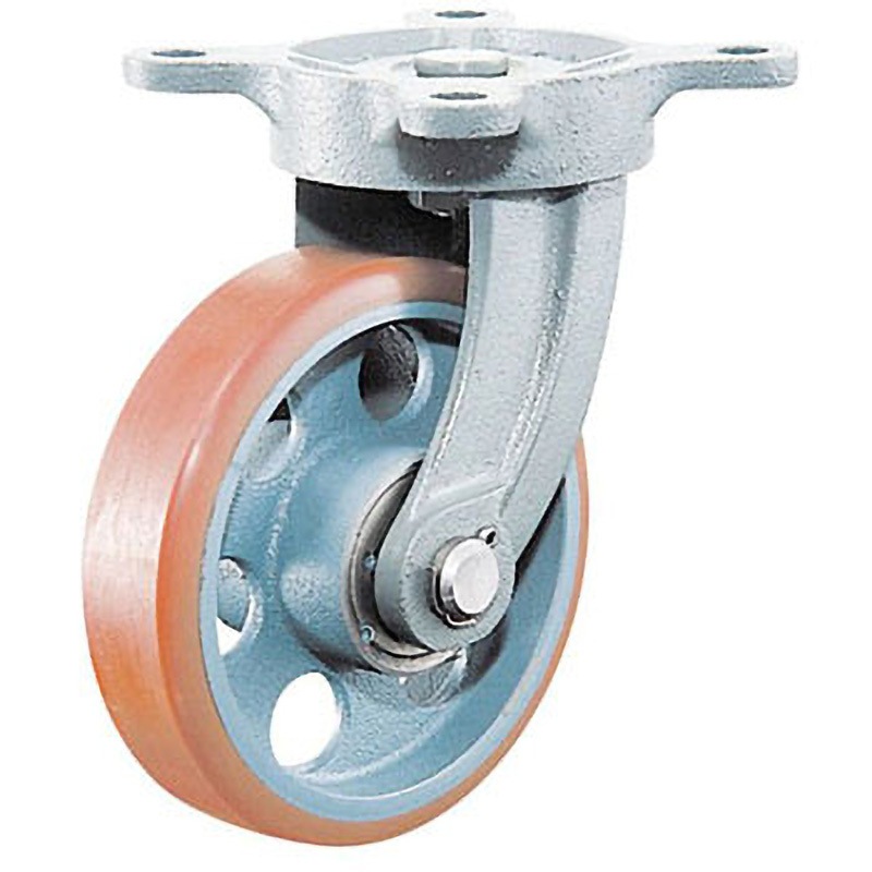 ND-180WJ ダクタイル製 ログラン(ウレタン)車輪タイプ 旋回金具付 イノアック 取付高225mm  ND-180WJ