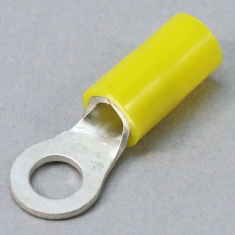 RAC5.5-5 キ  (NJ) ナイロン絶縁付丸形端子 JST(日本圧着端子製造) 絶縁付圧着端子 電線抱合範囲2.63～6.64mm<sup>2</sup> 1袋(500個)