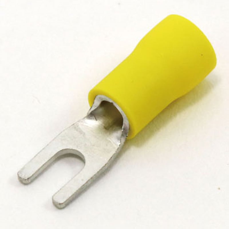 FV5.5-S3A キ  (LF) ビニル絶縁付角先開形端子(F形) JST(日本圧着端子製造) 電線抱合範囲2.63～6.64mm<sup>2</sup> 1袋(500個)