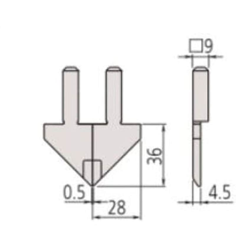07CAA044 552シリーズ ABSクーラントプルーフカーボンキャリパCFC-GU専用測定子 Mitutoyo(ミツトヨ) ミツトヨ品番07CAA044