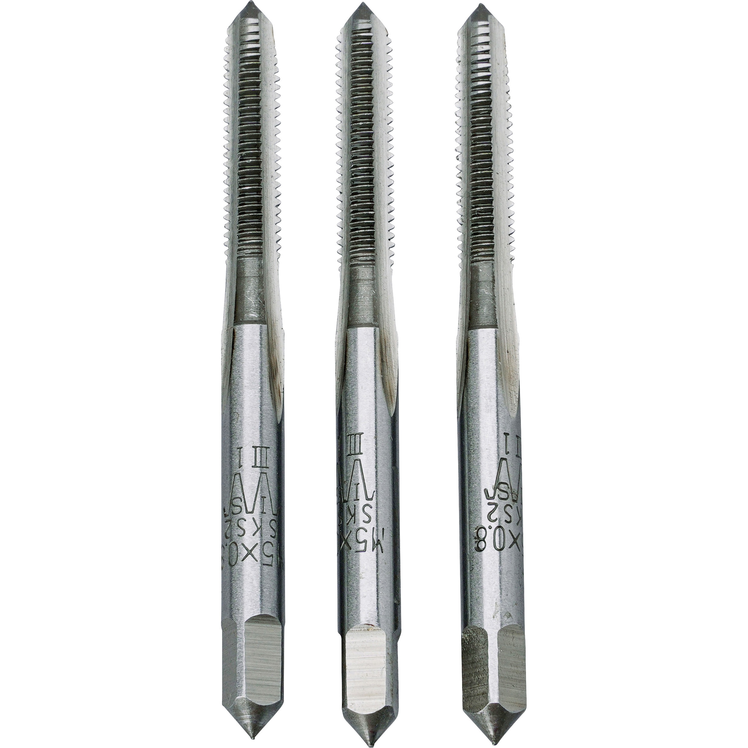 M5×0.8 ねじ切組タップ SK(新潟精機) 合金工具鋼製 ねじ径M5ピッチ0.8