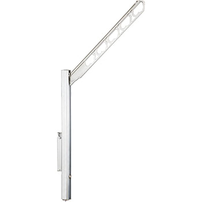 SK-70ASLP-SLC バルコニー物干金物(縦収納・ポール型) SK-70ASLP 神栄ホームクリエイト(旧:新協和) 壁付型 シルバー色 寸法(物干部)689mm 1本