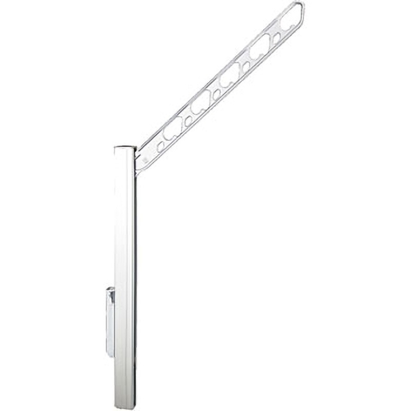 SK-700ESLP-SLC バルコニー物干金物(縦収納・ポール型) SK-550・700ESLP 神栄ホームクリエイト(旧:新協和) 壁付型 シルバー色 寸法(物干部)700mm 1本