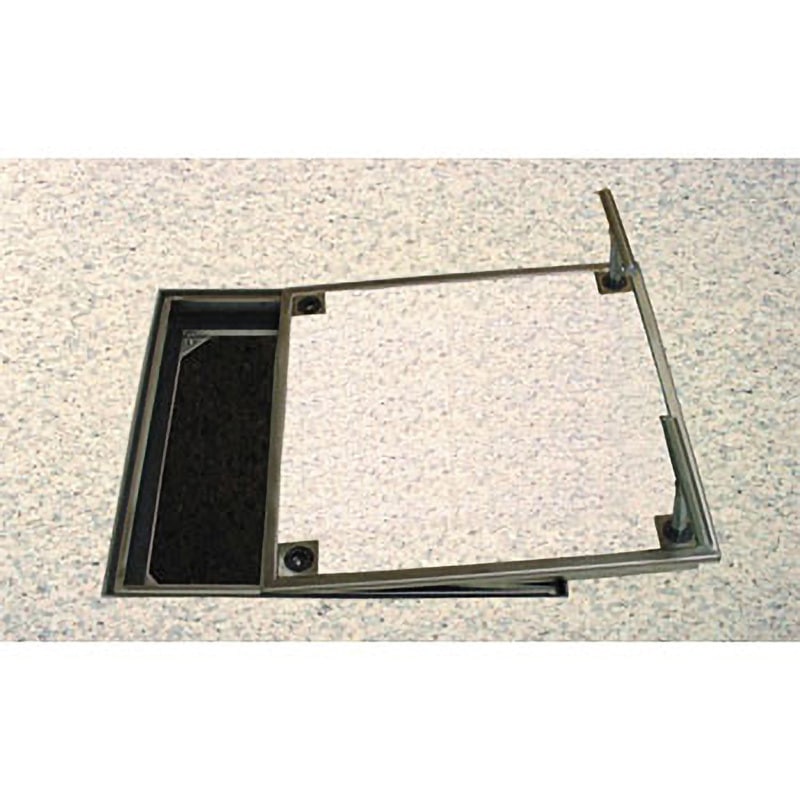 水上 ファースト ステンレス フロアーハッチ モルタル用防水・防臭、歩道用 蓋寸W300×D300mm FMW-300 MSXM-M-600 ハンドル付 フロアーハッチ 充填用 密閉型（防水・防臭形