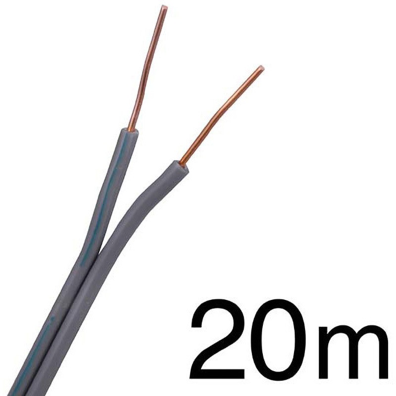 ベル線 0．8X2 20M 通信電線 オーム電機 全長20m 1個 【通販モノタロウ】