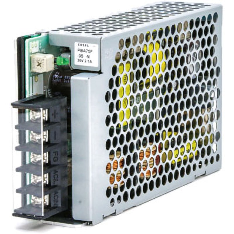 PBA75F-36-N 標準電源ユニットタイプ PBAシリーズ(ケースカバー付) コーセル 75W 2.1A AC85～264 1Φ/DC120～370V   PBA75F-36-N