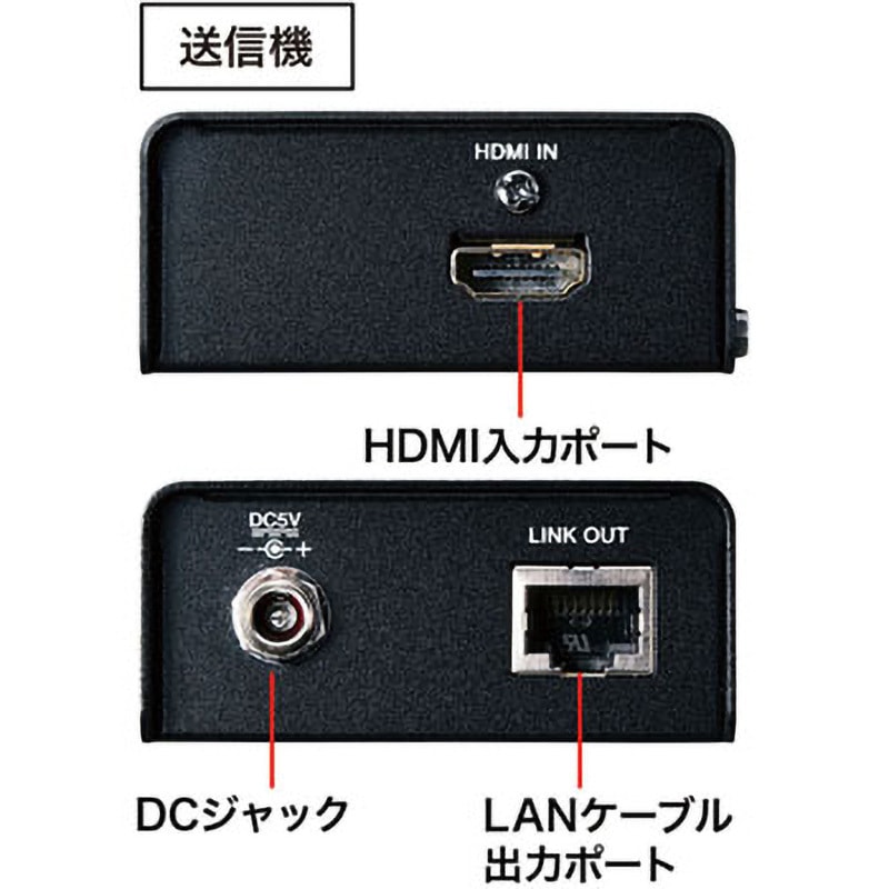 サンワサプライ VGA-EXHDLT HDMIエクステンダー VGA-EXHDLT HDMIエクステンダー(セットモデル) 1個 サンワサプライ
